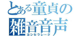 とある童貞の雑音音声（ヨシセラレータ）