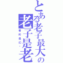 とある老子最大の老子是老子（看的是幻觉）