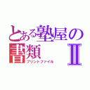 とある塾屋の書類Ⅱ（プリントファイル）