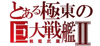 とある極東の巨大戦艦Ⅱ（戦艦武蔵）