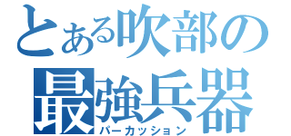 とある吹部の最強兵器（パーカッション）