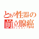 とある性器の前立腺癌（チンコガン）