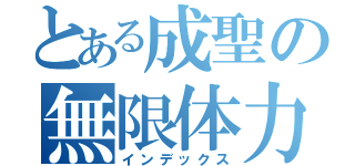 とある成聖の無限体力（インデックス）