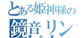 とある姫神様の鏡音リン（僕の妻）