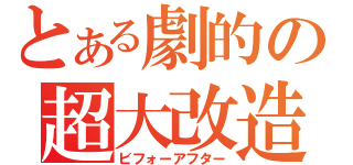 とある劇的の超大改造（ビフォーアフター）