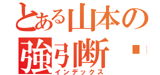 とある山本の強引断么（インデックス）