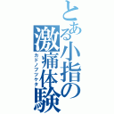 とある小指の激痛体験（カドノブツケタ）