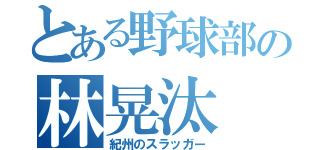 とある野球部の林晃汰（紀州のスラッガー）