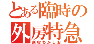 とある臨時の外房特急（新宿わかしお）