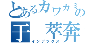 とあるカワカミィの于 萃奔（インデックス）