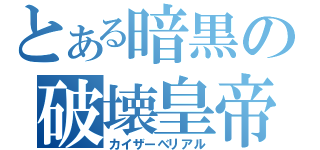 とある暗黒の破壊皇帝（カイザーべリアル）