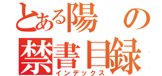 とある陽の禁書目録（インデックス）