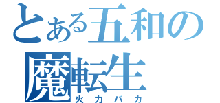 とある五和の魔転生（火力バカ）