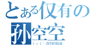 とある仅有の孙空空（１ｓｔ╰仅冇旳執著）