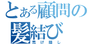 とある顧問の髪結び（禿げ隠し）