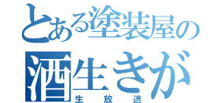 とある塗装屋の酒生きがい（生放送）