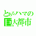 とあるハマの巨大都市（横浜市）