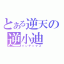 とある逆天の逆小迪（インデックス）