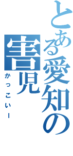 とある愛知の害児（かっこいー）