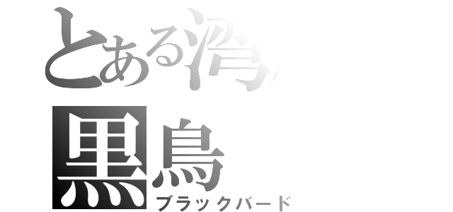 とある湾岸の黒鳥（ブラックバード）