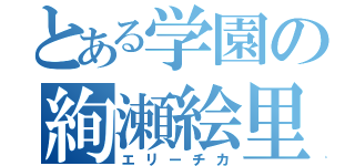 とある学園の絢瀬絵里（エリーチカ）