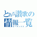 とある讃歌の情報一覧（コーデックス）