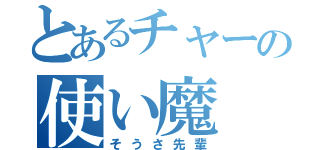 とあるチャーの使い魔（そうさ先輩）