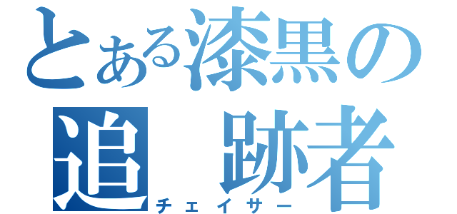 とある漆黒の追 跡者（チェイサー）