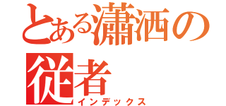 とある瀟洒の従者（インデックス）