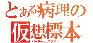 とある病理の仮想標本（バーチャルスライド）