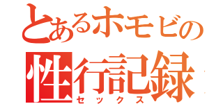 とあるホモビの性行記録（セックス）