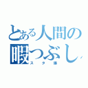 とある人間の暇つぶし（スタ爆）