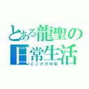 とある龍聖の日常生活（どこかの中垢）