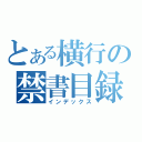 とある横行の禁書目録（インデックス）