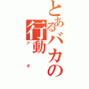 とあるバカの行動（アホ）