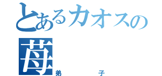 とあるカオスの苺（弟子）