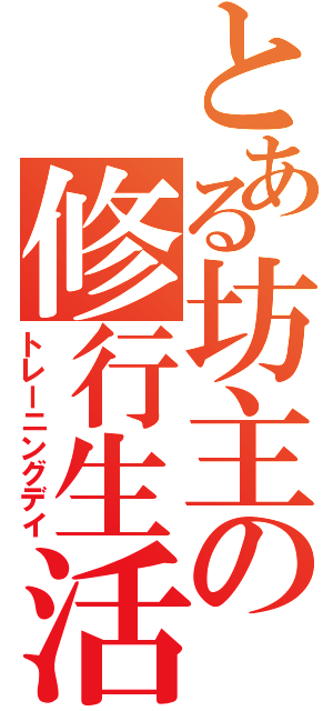 とある坊主の修行生活（トレーニングデイ）