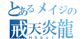 とあるメイジの戒天炎龍（ＨＳｂｏｔ）