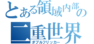 とある領域内部の二重世界（ダブルフリッカー）