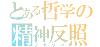 とある哲学の精神反照（プネウマ）