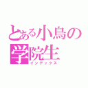 とある小鳥の学院生（インデックス）