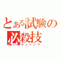 とある試験の必殺技（カンニング）