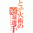 とある火術の庭球選手（しゅうぞう）