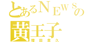 とあるＮＥＷＳの黄王子（増田貴久）