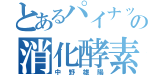 とあるパイナップルの消化酵素（中野雄陽）