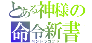 とある神様の命令新書（ペンドラゴッド）