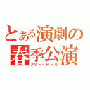 とある演劇の春季公演（メリー・ドール）