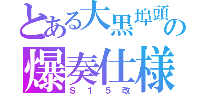 とある大黒埠頭の爆奏仕様（Ｓ１５改）