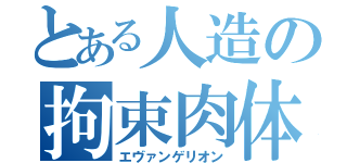 とある人造の拘束肉体（エヴァンゲリオン）