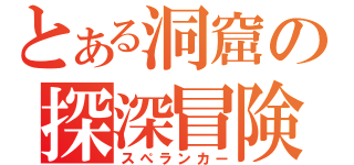 とある洞窟の探深冒険（スぺランカー）